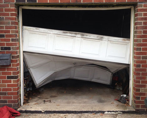 Broken garage door repair Bergen County