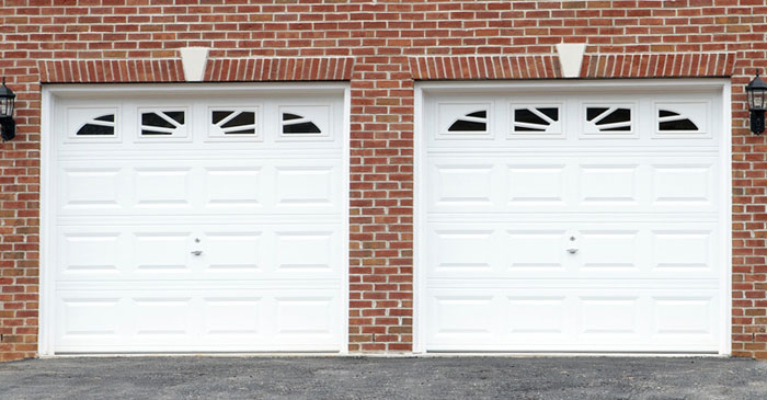 New residential garage door